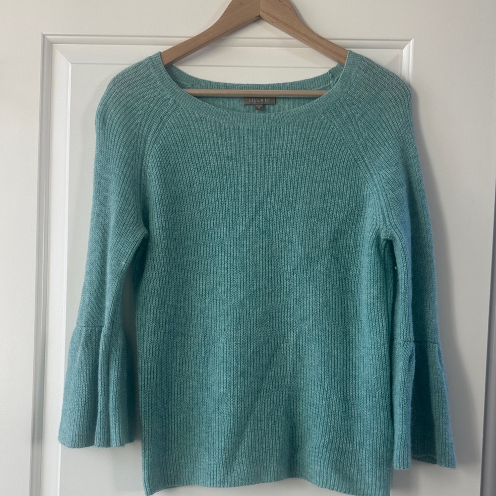 Lillla|P Cashmere Women's Teal Sweater